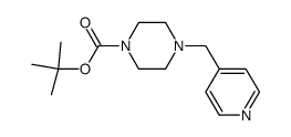 4-Pyridin-4-ylmethyl-piperazine-1-carboxylic acid tert-butyl ester结构式