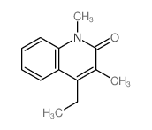 2(1H)-Quinolinone,4-ethyl-1,3-dimethyl- Structure