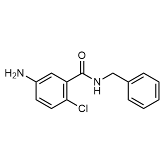 5-氨基-N-苄基-2-氯苯甲酰胺结构式