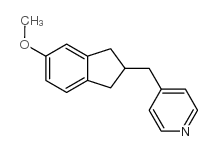 4-((5-甲氧基-2,3-二氢-1H-茚-2-基)甲基)吡啶结构式