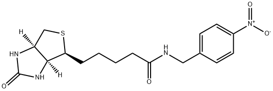 1H-Thieno[3,4-d]iMidazole-4-pentanaMide, hexahydro-N-[(4-nitrophenyl)Methyl]-2-oxo-, (3aS,4S,6aR)-结构式