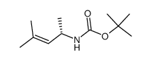 Carbamic acid, (1,3-dimethyl-2-butenyl)-, 1,1-dimethylethyl ester, (S)- (9CI)结构式