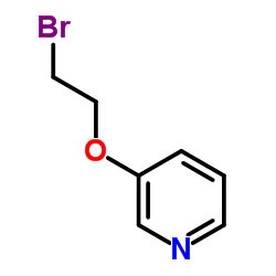3-(2-Bromoethoxy)pyridine结构式
