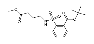 tert-butyl 2-(N-(4-methoxy-4-oxobutyl)sulfamoyl)benzoate Structure