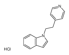 1-(2-[4]pyridyl-ethyl)-indole, hydrochloride结构式