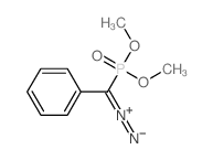 Phosphonicacid, P-(diazophenylmethyl)-, dimethyl ester structure