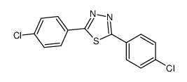 2,5-bis(4-chlorophenyl)-1,3,4-thiadiazole Structure
