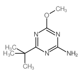 2-AMINO-4-(TERT-BUTYL)-6-METHOXY-1,3,5-TRIAZINE structure