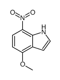 4-甲氧基-7-硝基吲哚结构式