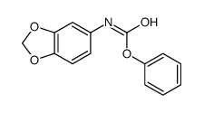 phenyl N-(1,3-benzodioxol-5-yl)carbamate结构式