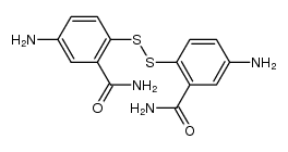 2,2'-Dithiobis(5-aminobenzamide)结构式