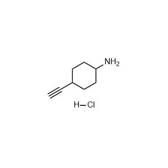 4-Ethynylcyclohexan-1-amine hydrochloride Structure