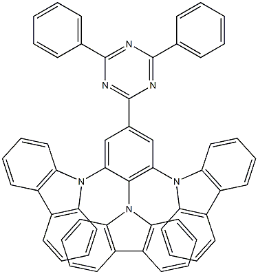 9,9',9''-(5-(4,6-diphenyl-1,3,5-triazin-2-yl)benzene-1,2,3-triyl) tris(9H-carbazole) picture