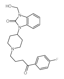 1-[1-[4-(4-fluorophenyl)-4-oxobutyl]piperidin-4-yl]-3-(hydroxymethyl)benzimidazol-2-one Structure