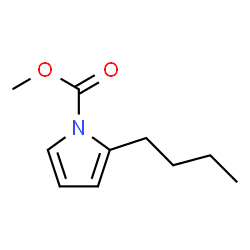 1H-Pyrrole-1-carboxylic acid,2-butyl-,methyl ester结构式