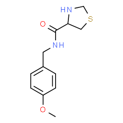 N-(4-Methoxybenzyl)-1,3-thiazolidine-4-carboxamide Structure