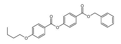 (4-phenylmethoxycarbonylphenyl) 4-butoxybenzoate Structure