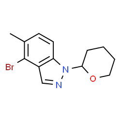 4-溴-5-甲基-1-(四氢-2H-吡喃-2-基)-1H-吲唑结构式