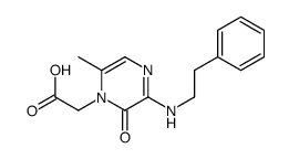 2-[6-methyl-2-oxo-3-(2-phenylethylamino)pyrazin-1-yl]acetic acid结构式