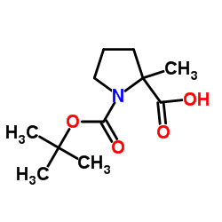 1-Boc-2-methyl-DL-proline Structure
