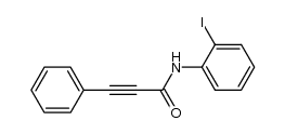 3-phenylpropynoic acid (2-iodo-phenyl)-amide Structure