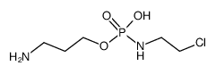 3-aminopropyl hydrogen (2-chloroethyl)phosphoramidate Structure