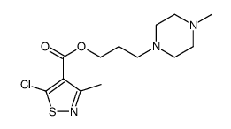 3-(4-methylpiperazin-1-yl)propyl 5-chloro-3-methyl-1,2-thiazole-4-carboxylate结构式