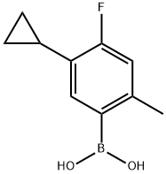 4-Fluoro-2-methyl-5-cyclopropylphenylboronic acid结构式