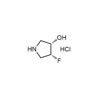 (3S,4R)-4-氟吡咯烷-3-醇盐酸盐结构式