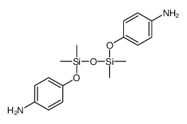 4-[[(4-aminophenoxy)-dimethylsilyl]oxy-dimethylsilyl]oxyaniline结构式