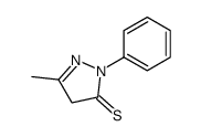 5-methyl-2-phenyl-4H-pyrazole-3-thione Structure