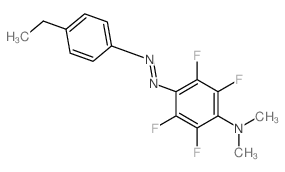 Benzenamine,4-[2-(4-ethylphenyl)diazenyl]-2,3,5,6-tetrafluoro-N,N-dimethyl- picture