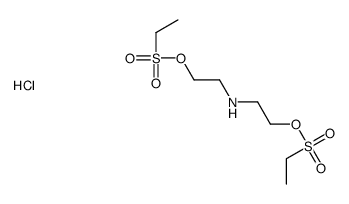 bis(2-ethylsulfonyloxyethyl)azanium,chloride Structure