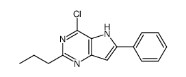 4-chloro-6-phenyl-2-propylpyrrolo[3,2-d]pyrimidine结构式