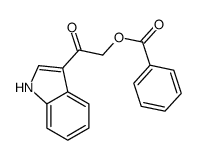 [2-(1H-indol-3-yl)-2-oxoethyl] benzoate结构式