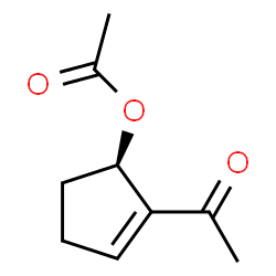 Ethanone, 1-[(5R)-5-(acetyloxy)-1-cyclopenten-1-yl]- (9CI) Structure