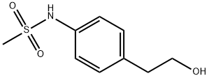 N-(4-(2-hydroxyethyl)phenyl)methanesulfonamide结构式