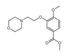 4-Methoxy-3-(2-morpholin-4-yl-ethoxy)benzoic acid methyl ester Structure