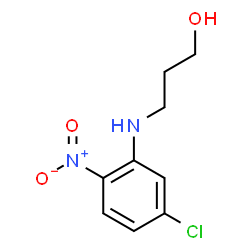 3-[(5-CHLORO-2-NITROPHENYL)AMINO]PROPAN-1-OL structure