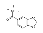 3,4-Methylendioxyphenyl-trimethylsilylketon Structure