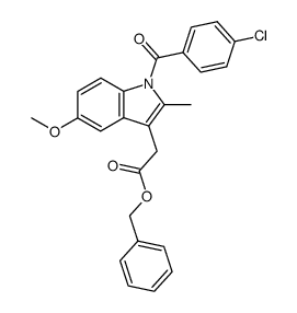 indomethacin benzyl ester Structure