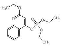 ethyl (Z)-3-diethoxyphosphoryloxy-3-phenyl-prop-2-enoate structure