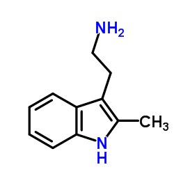 2-甲基吲哚-3-乙胺结构式