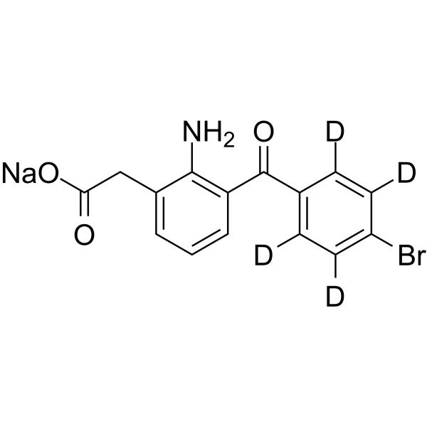 Bromfenac-d4 sodium结构式