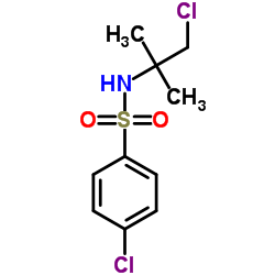 4-Chloro-N-(1-chloro-2-methyl-2-propanyl)benzenesulfonamide Structure