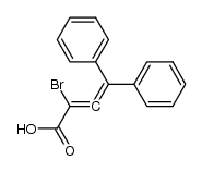 2-bromo-4,4-diphenylbuta-2,3-dienoic acid结构式