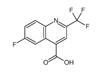 6-fluoro-2-(trifluoromethyl)quinoline-4-carboxylic acid结构式