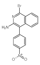 3-Isoquinolinamine,1-bromo-4-(4-nitrophenyl)-结构式