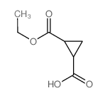 1,2-Cyclopropanedicarboxylicacid, 1-ethyl ester, (1R,2R)-rel- Structure