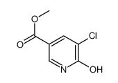 5-Chloro-6-oxo-1,6-dihydro-pyridine-3-carboxylic acid Methyl ester结构式